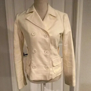 Gap Women Pea Coat Double Breast, Size 2, Color Beige